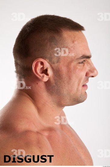 Head Emotions Man White Muscular