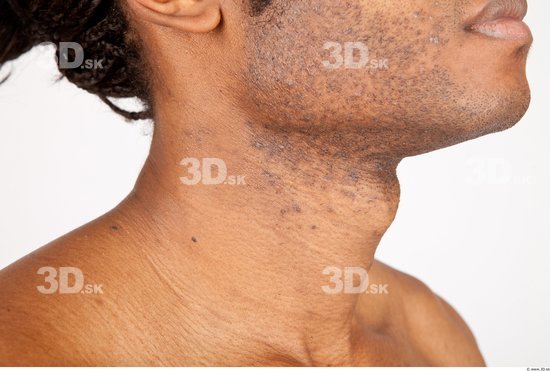 Neck Man Black Nude Athletic Studio photo references