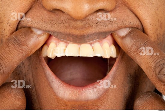 Teeth Man Black Athletic Studio photo references