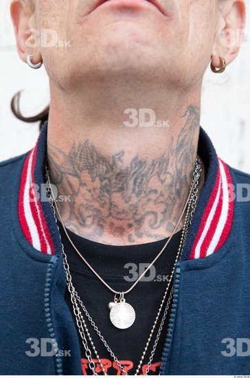 Neck Man Tattoo Casual Average Street photo references