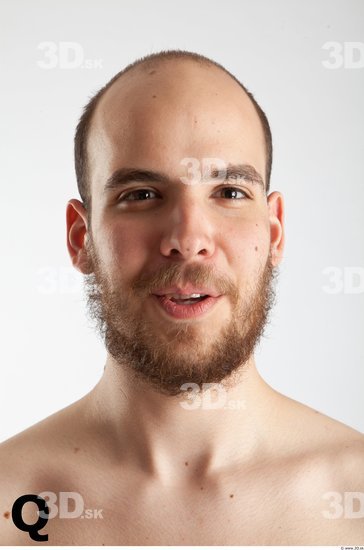 Head Phonemes Man White Slim Bearded