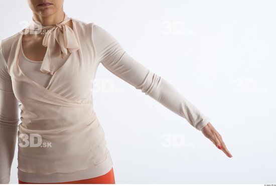 Arm Woman Animation references White Casual Blouse Slim