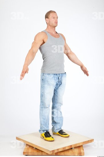 Whole Body Man Animation references White Casual Muscular