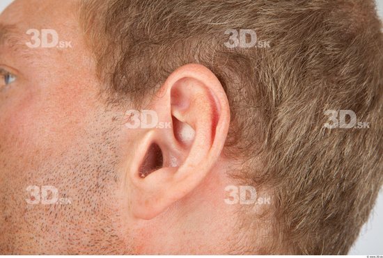 Ear Man White Muscular