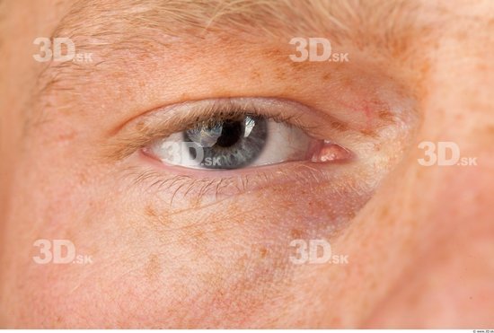 Eye Man White Muscular