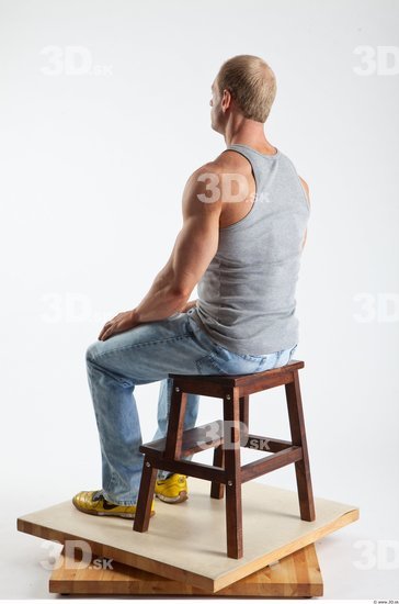 Whole Body Man Artistic poses White Casual Muscular