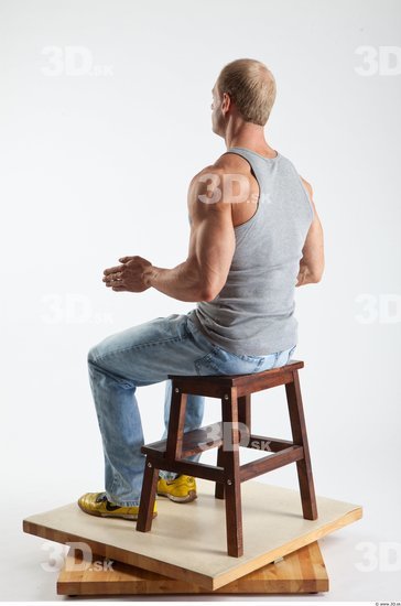 Whole Body Man Artistic poses White Casual Muscular