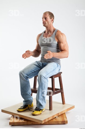 Whole Body Man Artistic poses White Casual Muscular