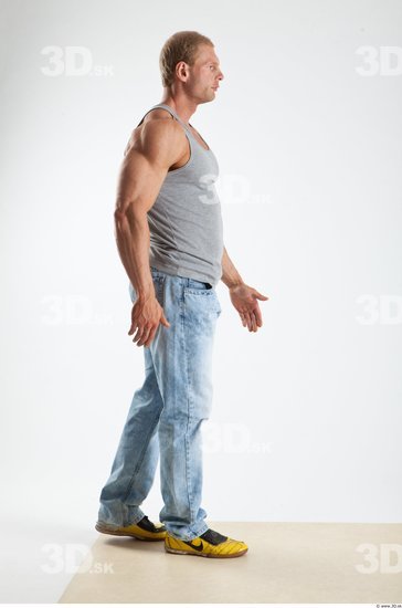 Whole Body Man Animation references White Casual Muscular