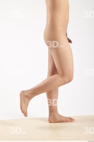 Leg Whole Body Man Animation references Asian Nude Casual Slim Studio photo references