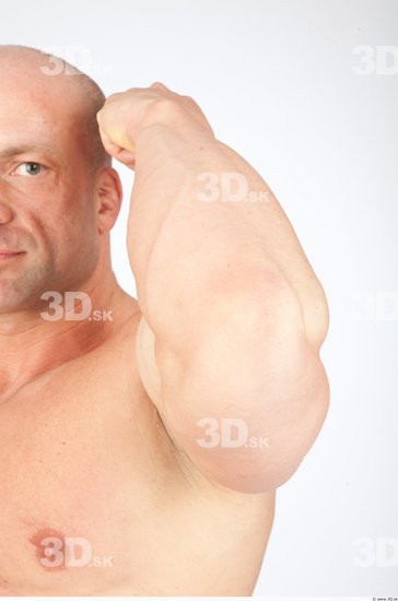 Man White Muscular Studio photo references