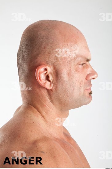 Head Emotions Man White Muscular