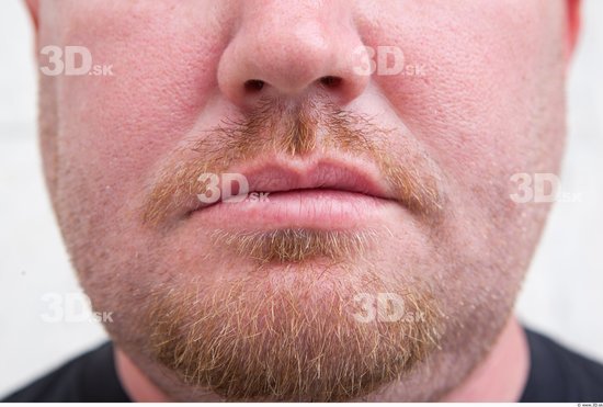 Mouth Man White Casual Average Bearded