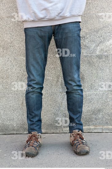 Leg Man Casual Jeans Average Street photo references