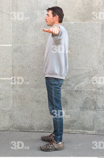 Whole Body Man T poses Casual Average Street photo references