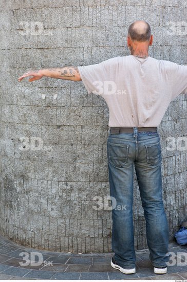 Whole Body Man T poses Casual Average Street photo references