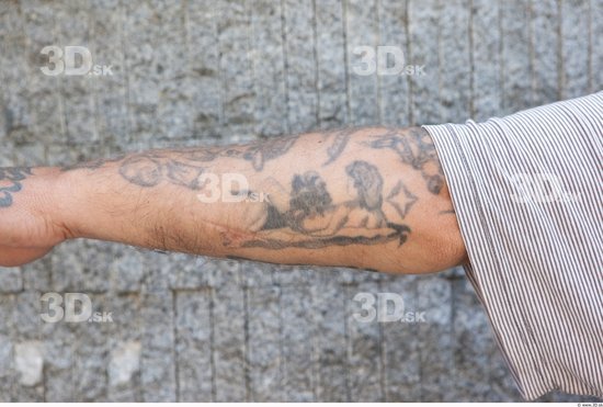 Forearm Man Tattoo Casual Average Street photo references