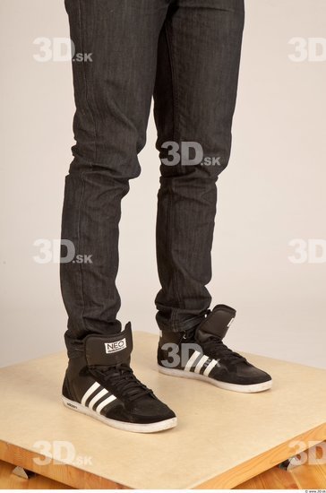 Calf Man Casual Trousers Athletic Studio photo references