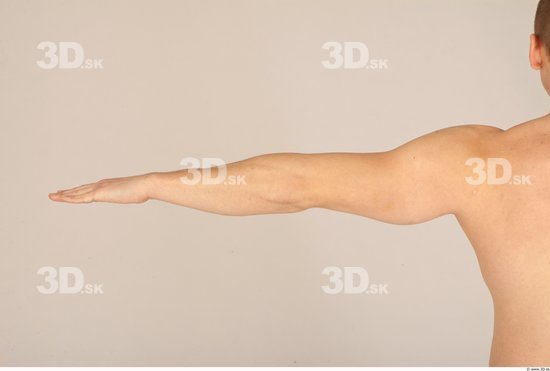 Arm Man Nude Athletic Studio photo references