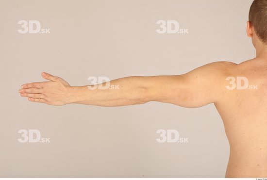 Arm Man Nude Athletic Studio photo references