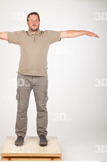 Whole Body T poses Casual Studio photo references