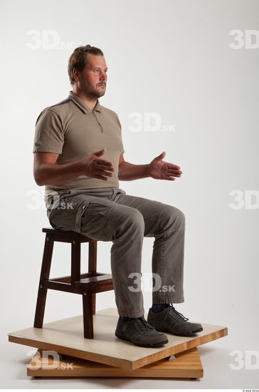 Whole Body Man Artistic poses White Casual Average Bearded