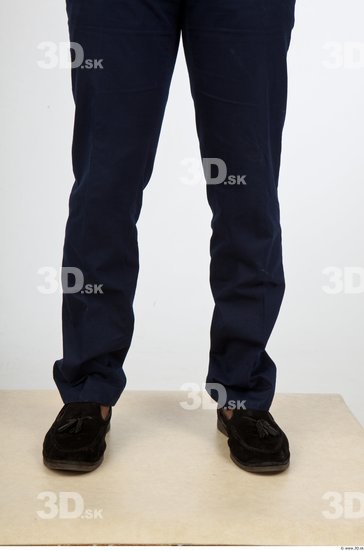 Calf Black Formal Trousers Studio photo references