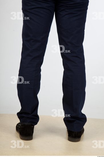 Calf Black Formal Trousers Studio photo references