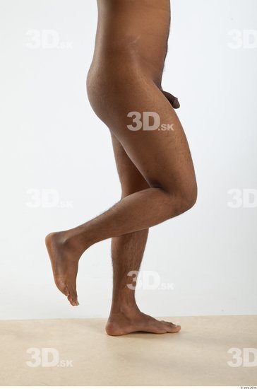 Leg Whole Body Man Animation references Black Nude Formal Slim Studio photo references