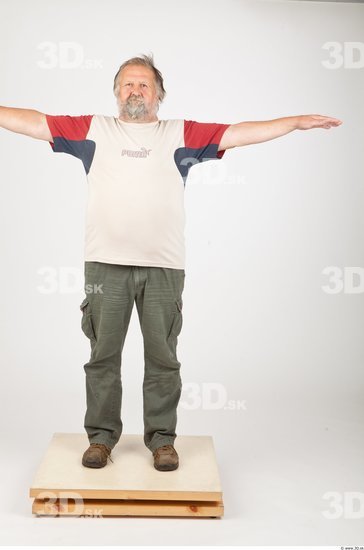 Whole Body Man T poses Casual Studio photo references