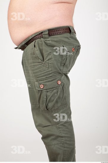 Thigh Man Casual Trousers Studio photo references