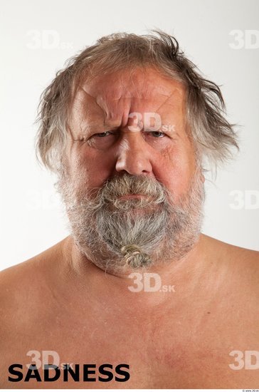 Head Emotions Man White Overweight Bearded