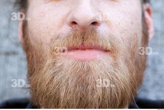 Mouth Man White Average Bearded