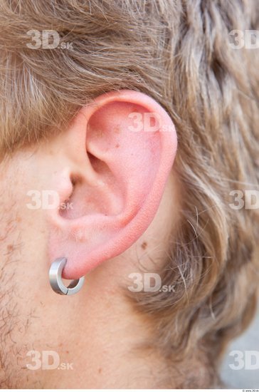 Ear Man White Casual Jewel Average