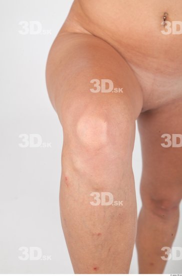 Knee Nude Slim Studio photo references