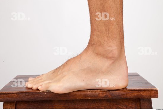 Foot Man Nude Slim Studio photo references