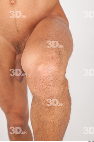 Knee Man Nude Slim Studio photo references