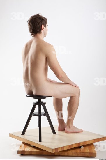 Whole Body Man Artistic poses White Nude Athletic