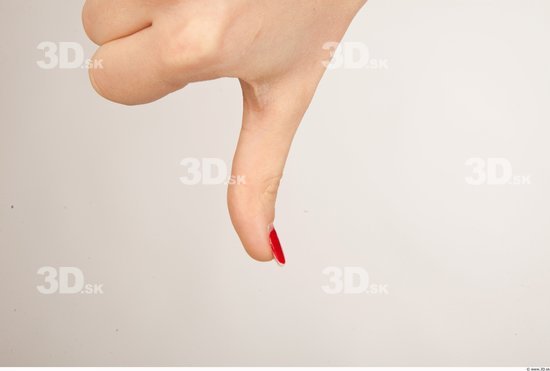 Fingers Whole Body Woman Casual Slim Studio photo references