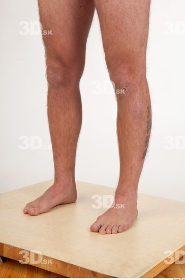 Calf Man Nude Studio photo references