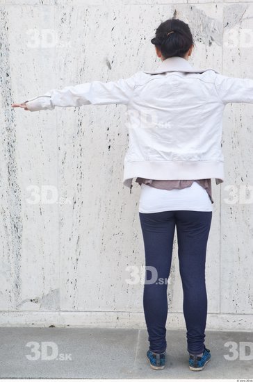 Whole Body Woman T poses White Casual Average