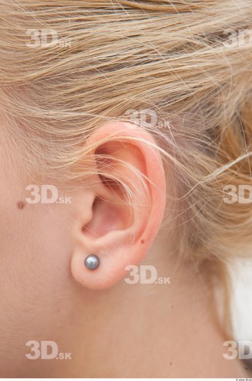 Ear Woman White Jewel Average