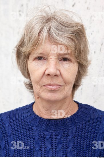 Head Woman White Average Wrinkles