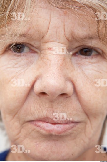 Nose Woman White Average Wrinkles