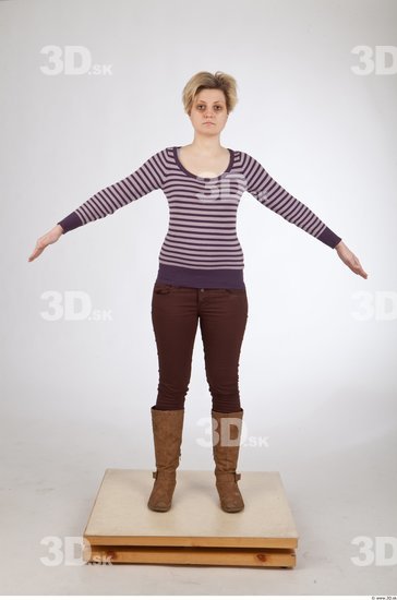 Whole Body Woman Animation references Casual Average Studio photo references