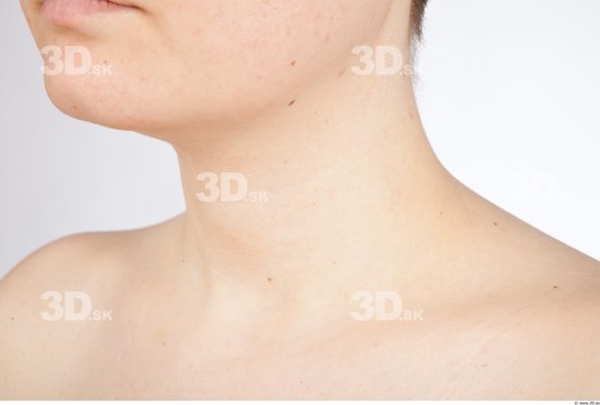 Neck Woman Nude Average Studio photo references