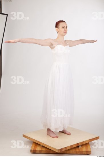 Whole Body T poses Casual Dress Studio photo references