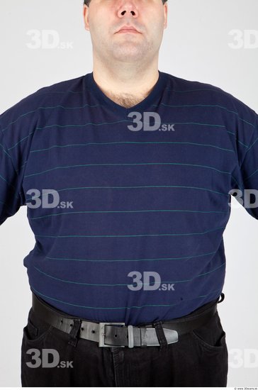 Whole Body Man White Casual Overweight Studio photo references