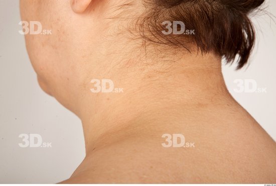 Neck Woman Nude Overweight Studio photo references