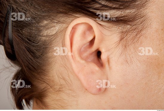 Ear Woman Overweight Studio photo references